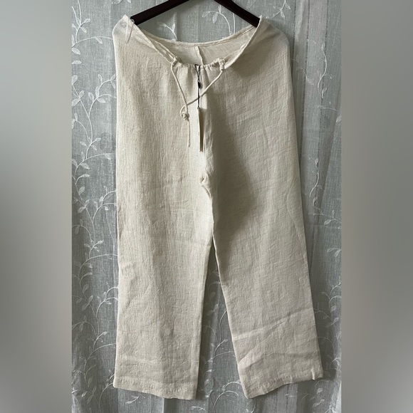 One Swoofell Natural LibeTextured Trousers Size 10 Medium